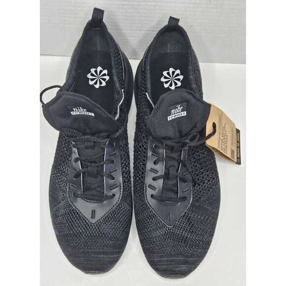 Nike Air Max Flyknit Racer Mens Performance Running Shoe Black Anthracite 12 NWT - Picture 4 of 7